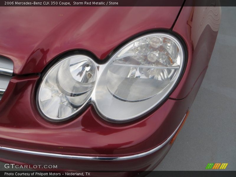 Storm Red Metallic / Stone 2006 Mercedes-Benz CLK 350 Coupe