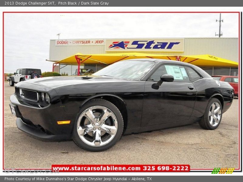 Pitch Black / Dark Slate Gray 2013 Dodge Challenger SXT