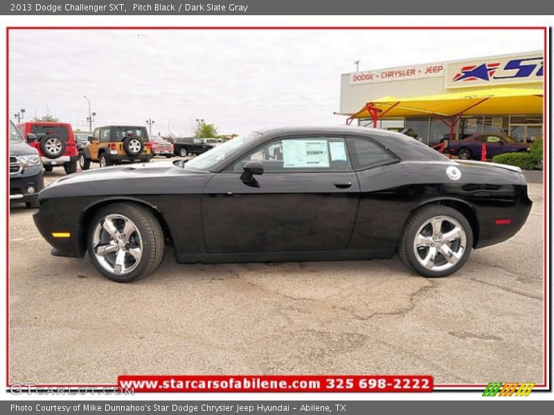 Pitch Black / Dark Slate Gray 2013 Dodge Challenger SXT