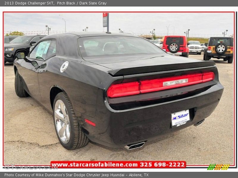 Pitch Black / Dark Slate Gray 2013 Dodge Challenger SXT
