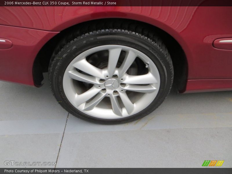 Storm Red Metallic / Stone 2006 Mercedes-Benz CLK 350 Coupe