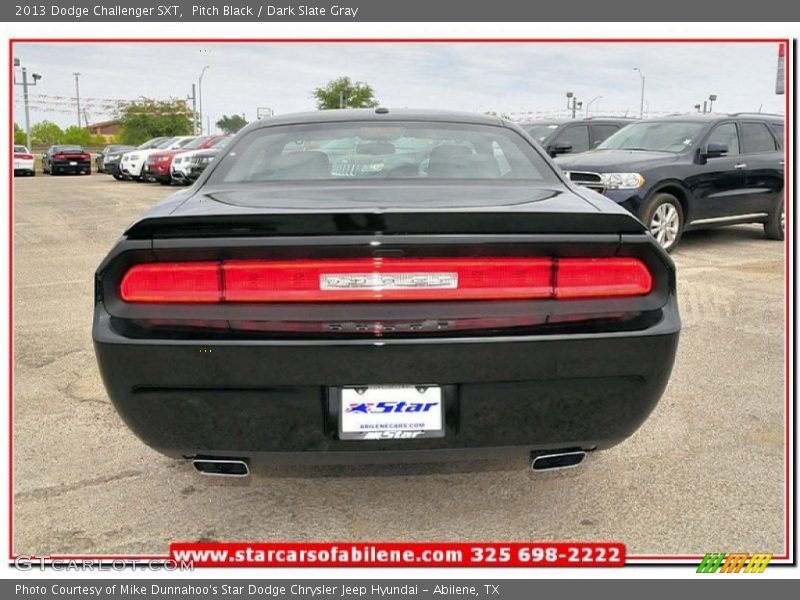 Pitch Black / Dark Slate Gray 2013 Dodge Challenger SXT