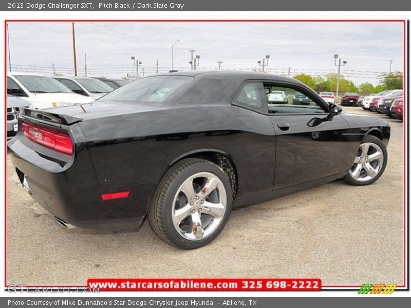 Pitch Black / Dark Slate Gray 2013 Dodge Challenger SXT