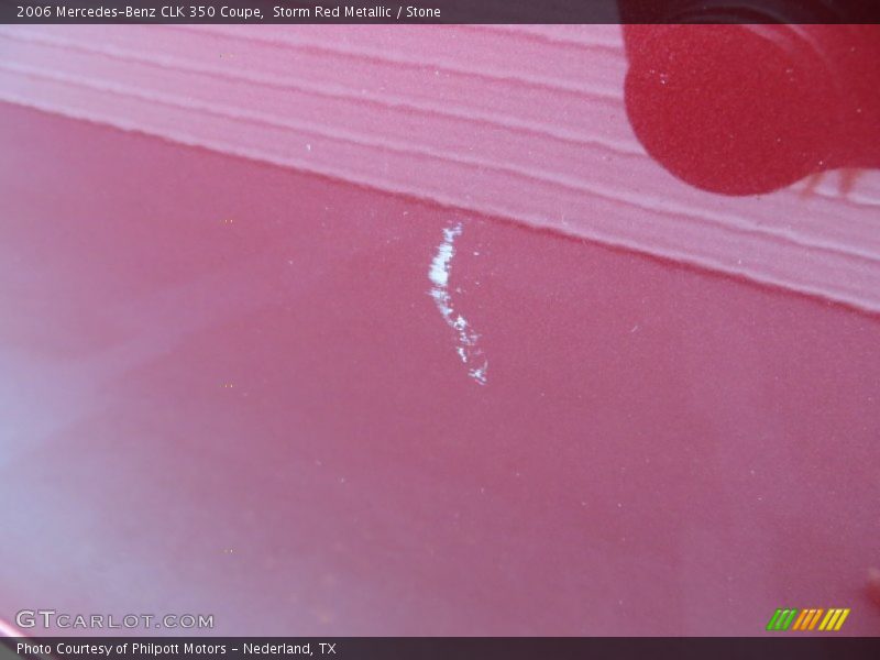 Storm Red Metallic / Stone 2006 Mercedes-Benz CLK 350 Coupe
