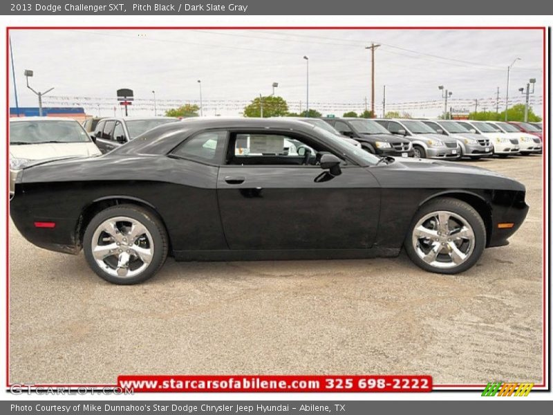 Pitch Black / Dark Slate Gray 2013 Dodge Challenger SXT