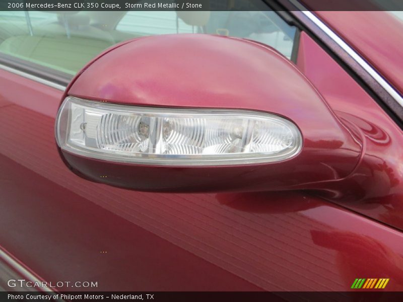 Storm Red Metallic / Stone 2006 Mercedes-Benz CLK 350 Coupe