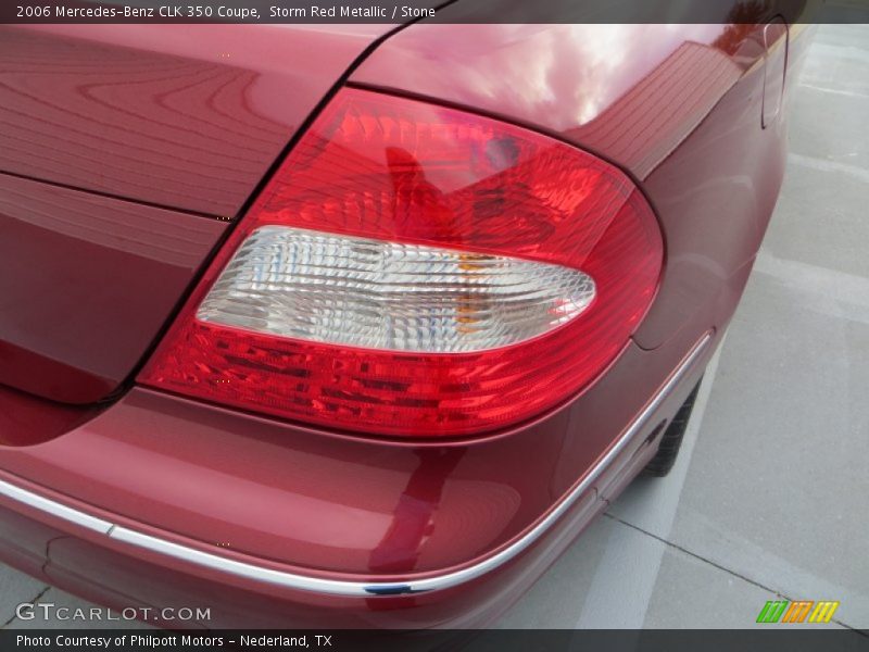 Storm Red Metallic / Stone 2006 Mercedes-Benz CLK 350 Coupe