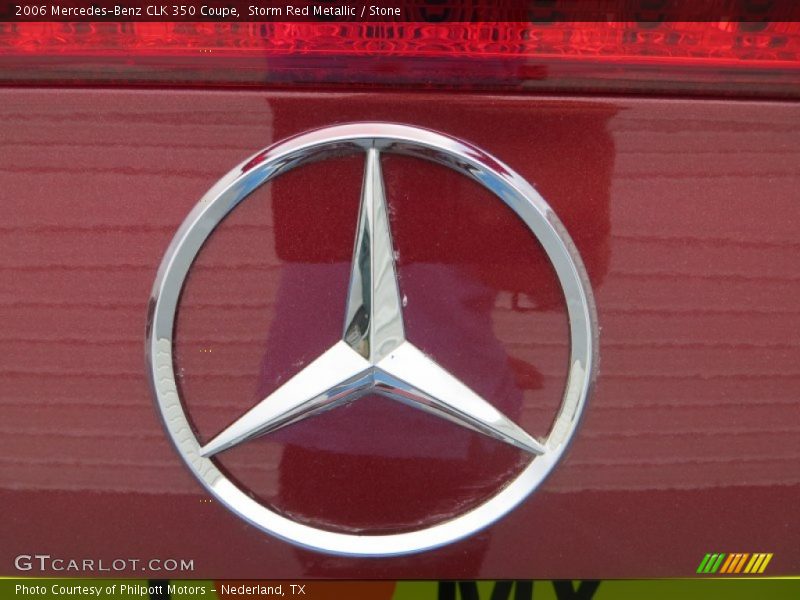Storm Red Metallic / Stone 2006 Mercedes-Benz CLK 350 Coupe
