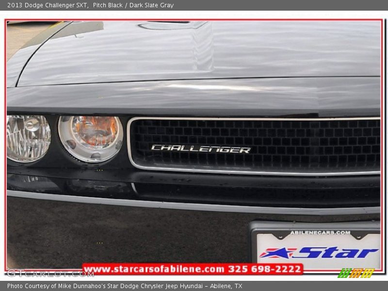 Pitch Black / Dark Slate Gray 2013 Dodge Challenger SXT