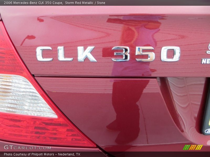 Storm Red Metallic / Stone 2006 Mercedes-Benz CLK 350 Coupe