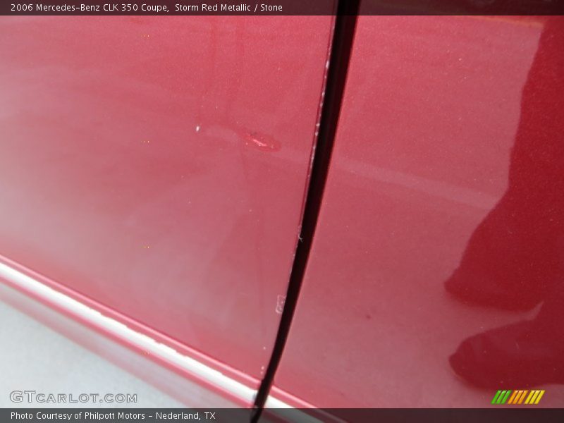 Storm Red Metallic / Stone 2006 Mercedes-Benz CLK 350 Coupe