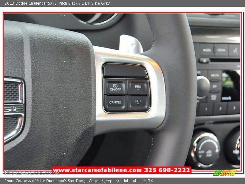 Pitch Black / Dark Slate Gray 2013 Dodge Challenger SXT