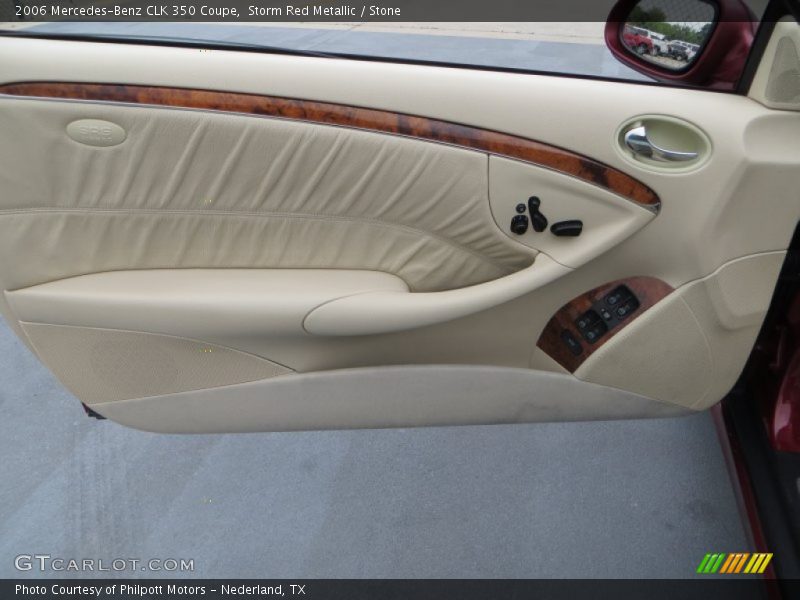 Storm Red Metallic / Stone 2006 Mercedes-Benz CLK 350 Coupe