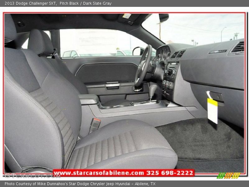 Pitch Black / Dark Slate Gray 2013 Dodge Challenger SXT