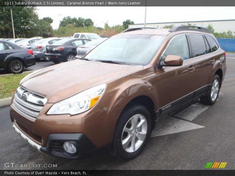 Caramel Bronze Pearl / Warm Ivory Leather 2013 Subaru Outback 2.5i Limited