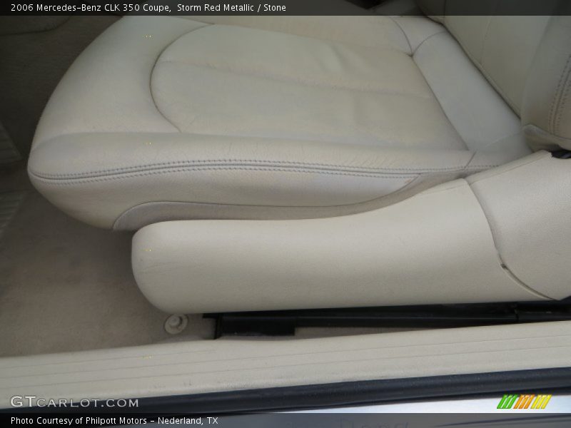 Storm Red Metallic / Stone 2006 Mercedes-Benz CLK 350 Coupe