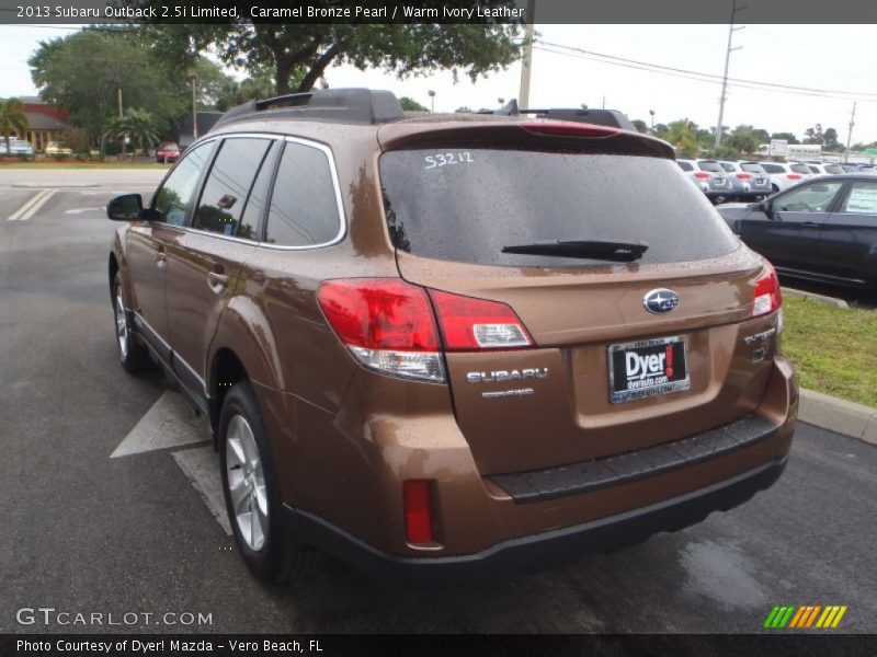 Caramel Bronze Pearl / Warm Ivory Leather 2013 Subaru Outback 2.5i Limited