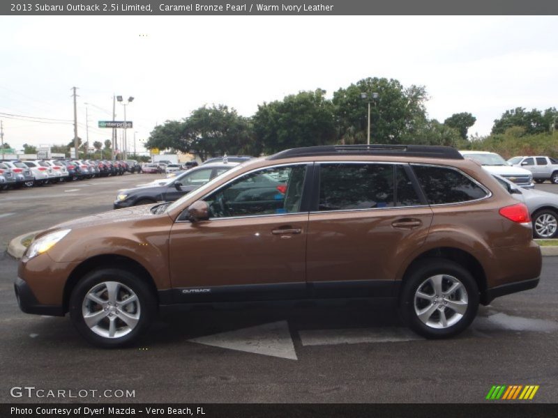 Caramel Bronze Pearl / Warm Ivory Leather 2013 Subaru Outback 2.5i Limited