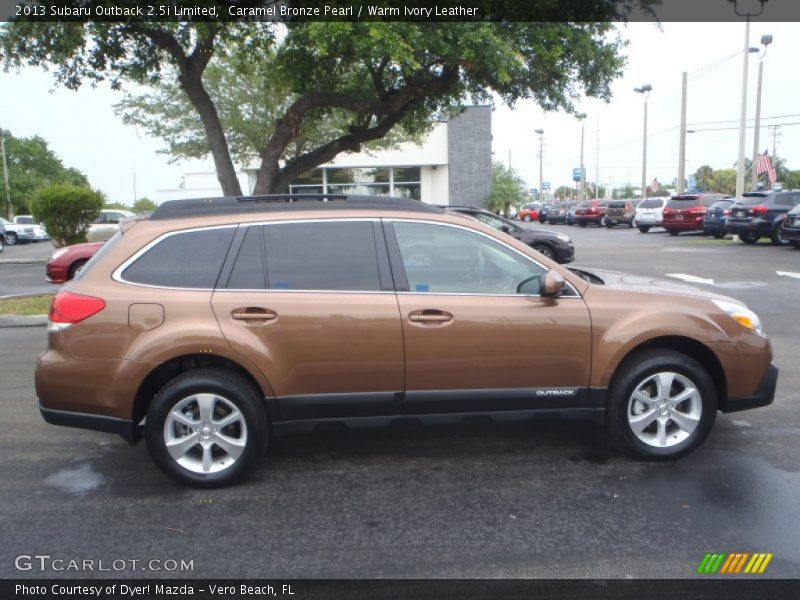 Caramel Bronze Pearl / Warm Ivory Leather 2013 Subaru Outback 2.5i Limited