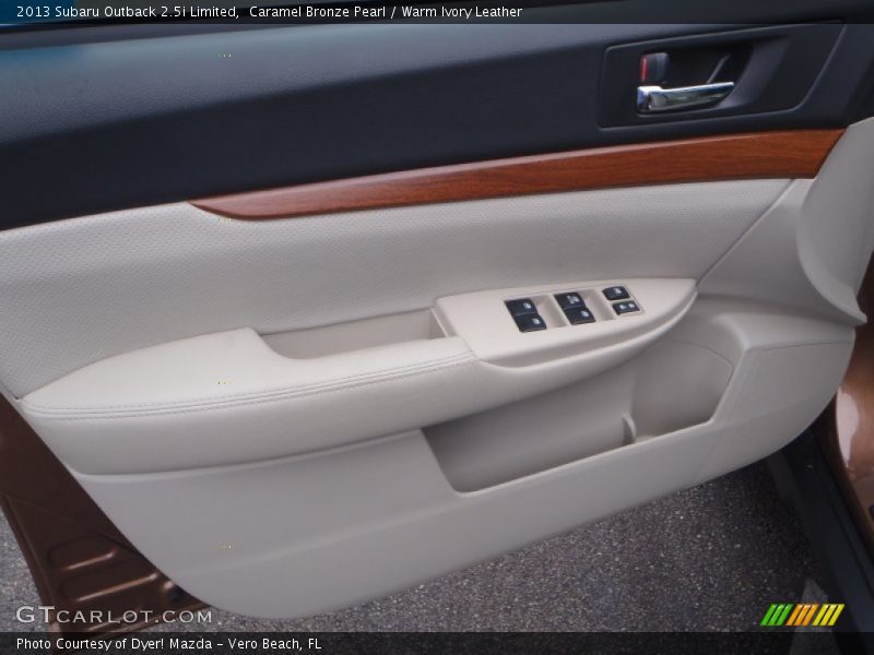Caramel Bronze Pearl / Warm Ivory Leather 2013 Subaru Outback 2.5i Limited
