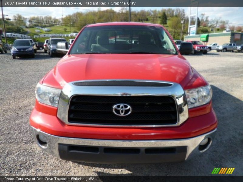 Radiant Red / Graphite Gray 2007 Toyota Tundra TRD Regular Cab 4x4