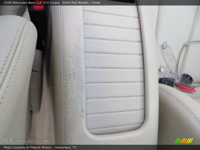 Storm Red Metallic / Stone 2006 Mercedes-Benz CLK 350 Coupe