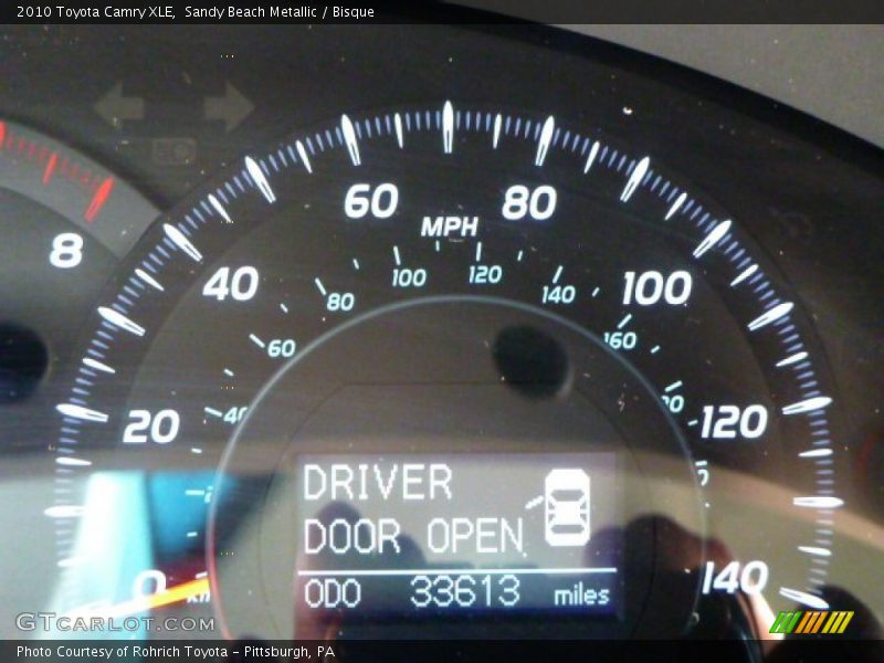 Sandy Beach Metallic / Bisque 2010 Toyota Camry XLE