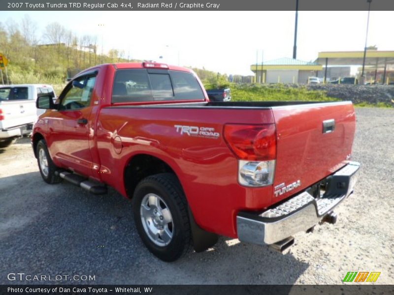 Radiant Red / Graphite Gray 2007 Toyota Tundra TRD Regular Cab 4x4