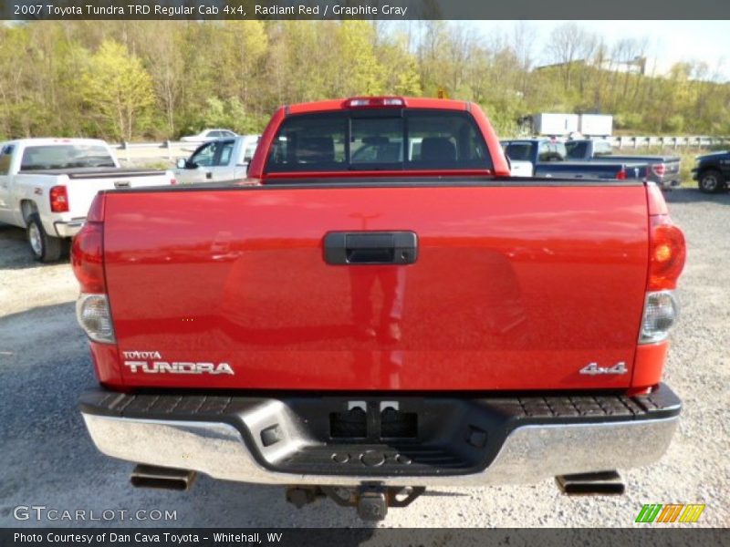 Radiant Red / Graphite Gray 2007 Toyota Tundra TRD Regular Cab 4x4