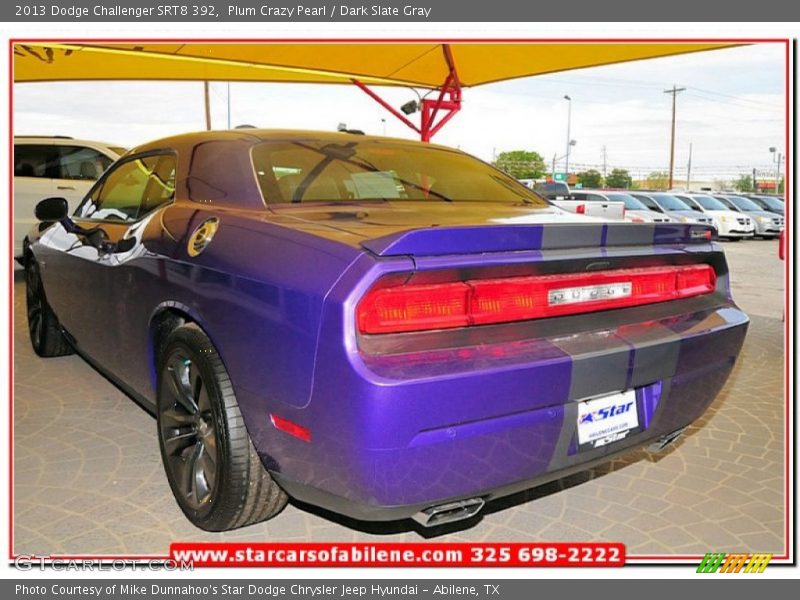Plum Crazy Pearl / Dark Slate Gray 2013 Dodge Challenger SRT8 392