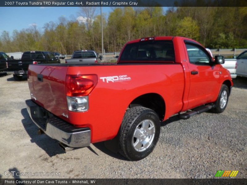 Radiant Red / Graphite Gray 2007 Toyota Tundra TRD Regular Cab 4x4