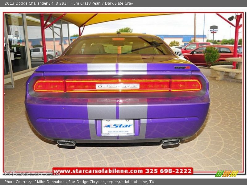 Plum Crazy Pearl / Dark Slate Gray 2013 Dodge Challenger SRT8 392
