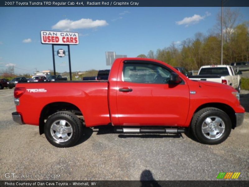 Radiant Red / Graphite Gray 2007 Toyota Tundra TRD Regular Cab 4x4