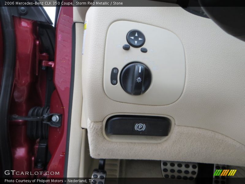 Storm Red Metallic / Stone 2006 Mercedes-Benz CLK 350 Coupe