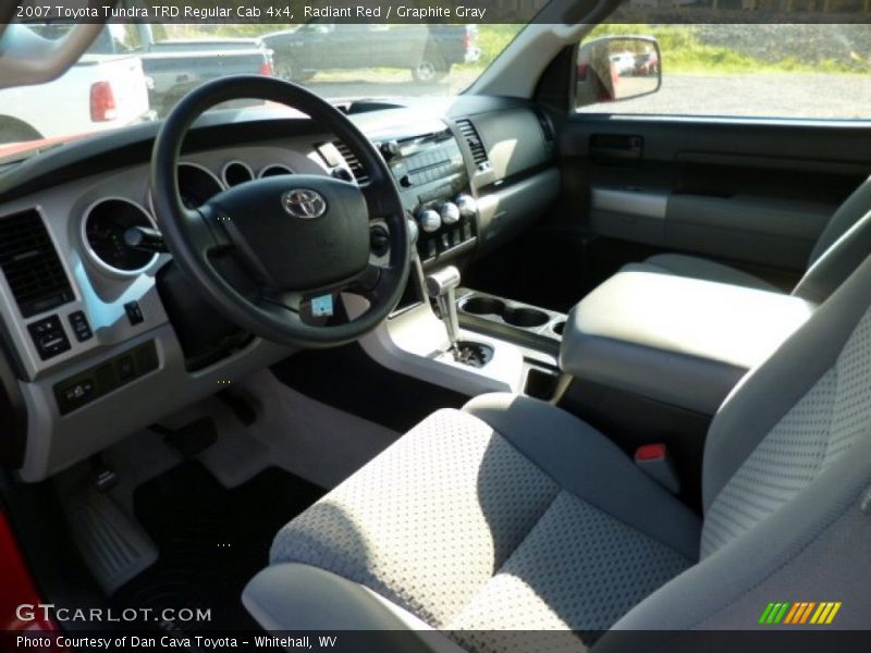 Radiant Red / Graphite Gray 2007 Toyota Tundra TRD Regular Cab 4x4