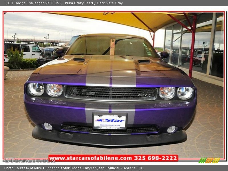 Plum Crazy Pearl / Dark Slate Gray 2013 Dodge Challenger SRT8 392