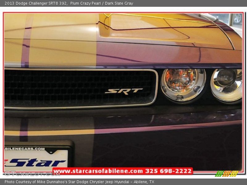 Plum Crazy Pearl / Dark Slate Gray 2013 Dodge Challenger SRT8 392
