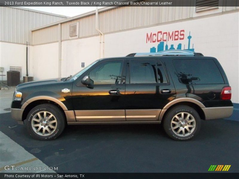 Tuxedo Black / King Ranch Charcoal Black/Chaparral Leather 2013 Ford Expedition King Ranch