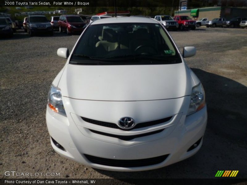 Polar White / Bisque 2008 Toyota Yaris Sedan