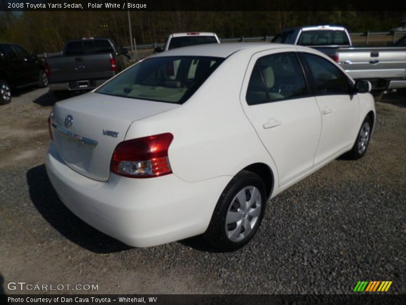 Polar White / Bisque 2008 Toyota Yaris Sedan