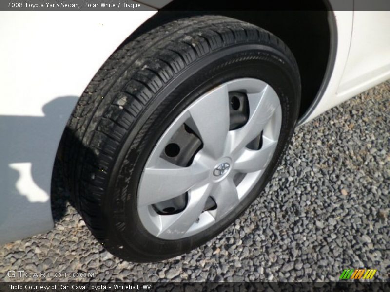 Polar White / Bisque 2008 Toyota Yaris Sedan