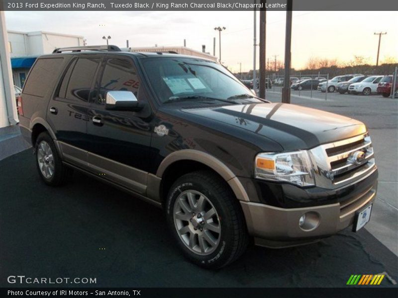 Tuxedo Black / King Ranch Charcoal Black/Chaparral Leather 2013 Ford Expedition King Ranch