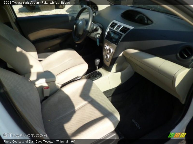 Polar White / Bisque 2008 Toyota Yaris Sedan