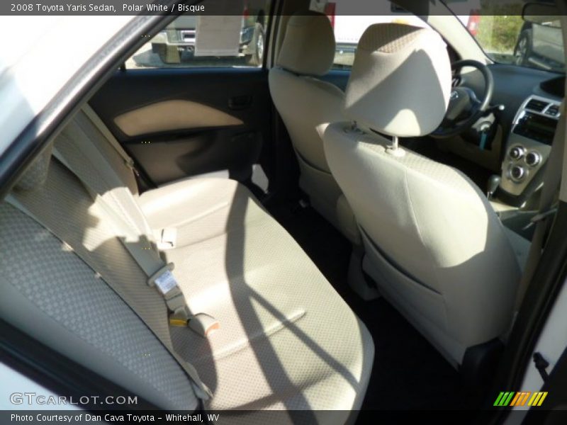 Polar White / Bisque 2008 Toyota Yaris Sedan