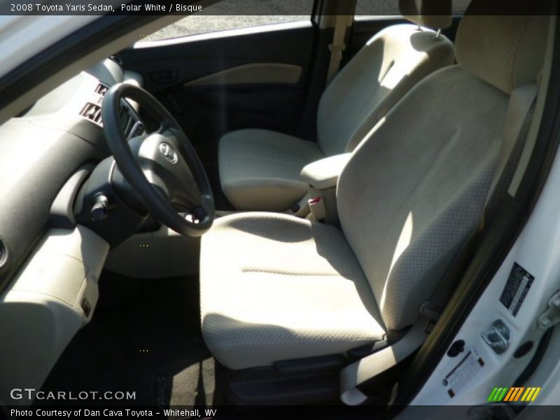 Polar White / Bisque 2008 Toyota Yaris Sedan
