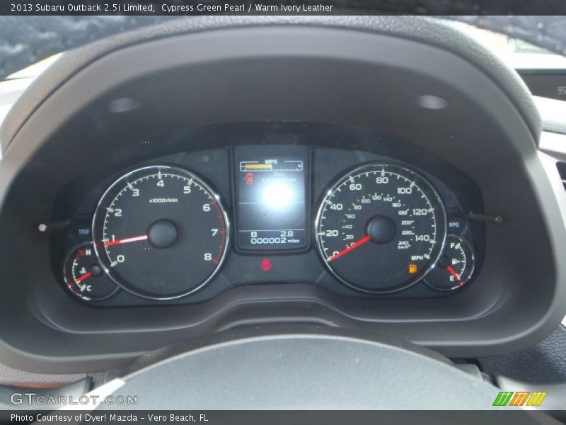  2013 Outback 2.5i Limited 2.5i Limited Gauges