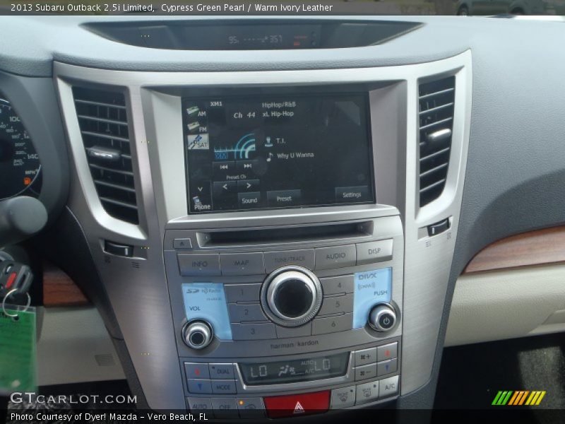 Cypress Green Pearl / Warm Ivory Leather 2013 Subaru Outback 2.5i Limited