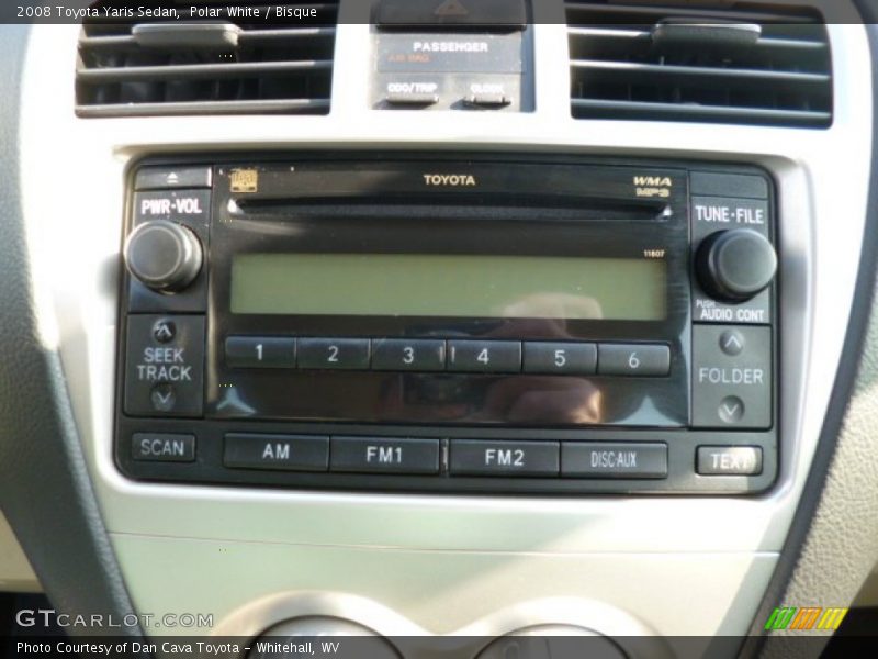 Polar White / Bisque 2008 Toyota Yaris Sedan