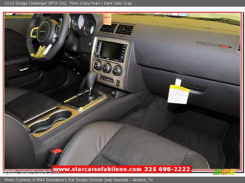 Plum Crazy Pearl / Dark Slate Gray 2013 Dodge Challenger SRT8 392