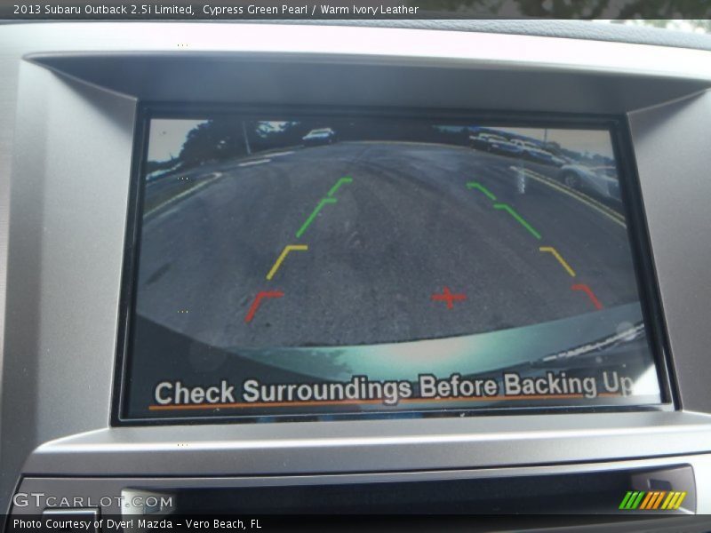 Cypress Green Pearl / Warm Ivory Leather 2013 Subaru Outback 2.5i Limited